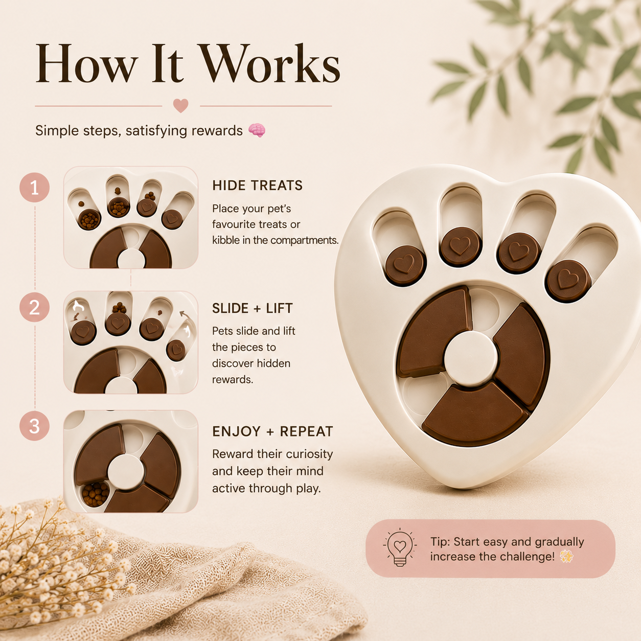 Heart Puzzle Feeder